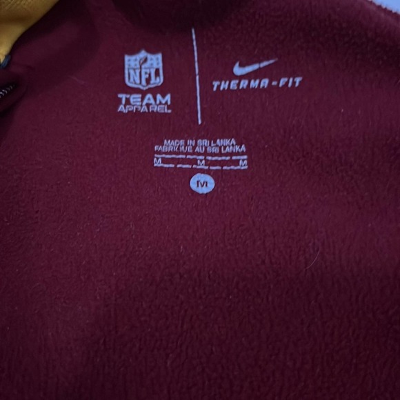 Washington redskins fleece therma-fit sweater zip up size medium - Picture 9 of 9